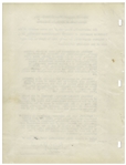 David O. Selznick Agreement Signed to Produce ''Gone With the Wind'' & Confirming Clark Gable Will Play Rhett Butler -- With PSA/DNA COA